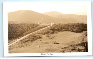 *Perce Quebec Canada Field Country Road Farm Vintage Photo Postcard C89