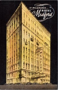 Linen Postcard Hotel Medford in Milwaukee, Wisconsin