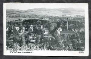 dc371 - KUDOWA Poland 1950s Panoramic View. Real Photo Postcard