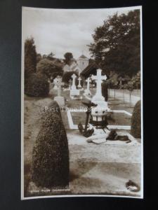 Bucks STOKE POHES CHURCHYARD Old RP Postcard by Walter Scott LL648