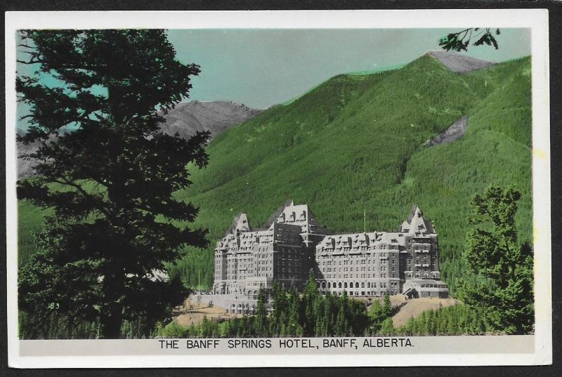 Banff Springs Hotel Banff Alberta CANADA Real Photo Unused c1920s