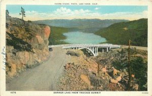 Donner Lake California Truckee Summit Teich Tavern Studios Postcard 20-14044