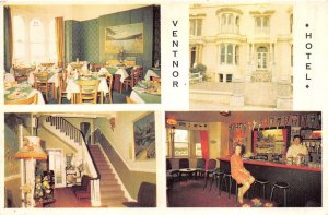 VENTNOR HOTEL MULTI-VIEW NORTH WALES POSTCARD (c. 1950s)