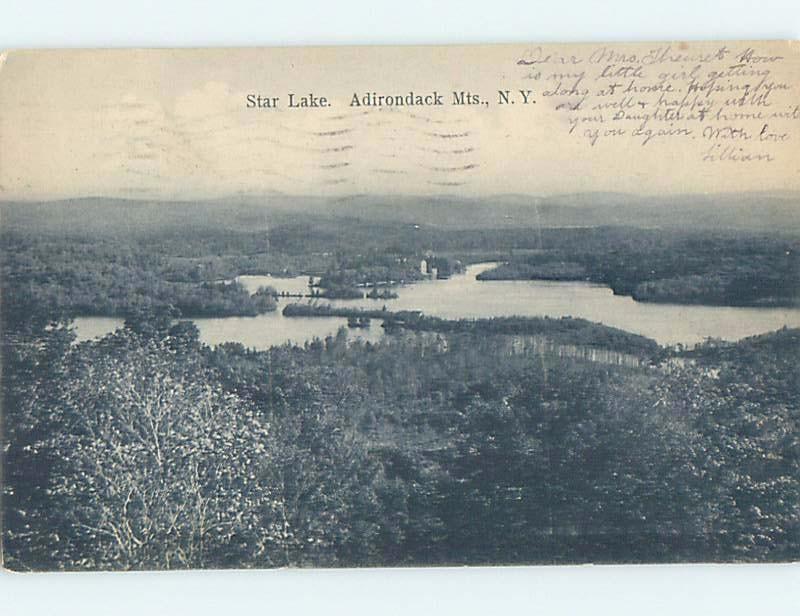 Pre-1907 PANORAMIC VIEW Adirondacks - Star Lake In Clifton New York NY A1017