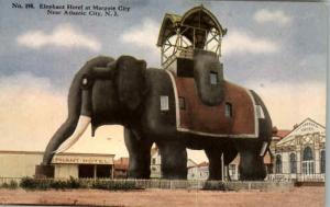 Margate City NJ Elephant Hotel c1910 Postcard