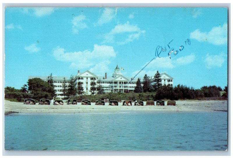 1956 The Colony Hotel & Restaurant Building Beach Kennebunkport Maine Postcard