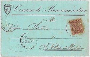 34056 Vintage postcard ASCOLI PICENO - Monte San Martino MONSAMMARTINO 1899-