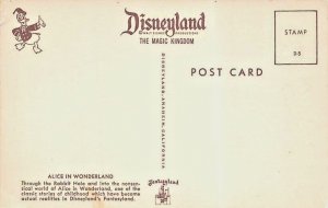 Disneyland Postcards       Alice in Wonderland Through the Rabbit's Hole  