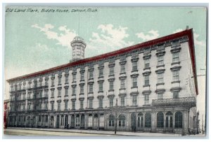 1912 Old Land Mark Biddle House Exterior Detroit Michigan MI Posted Postcard