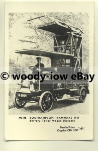 pp1558 - Southampton Tramways - Battery Tower Wagon, c1915  - Pamlin postcard