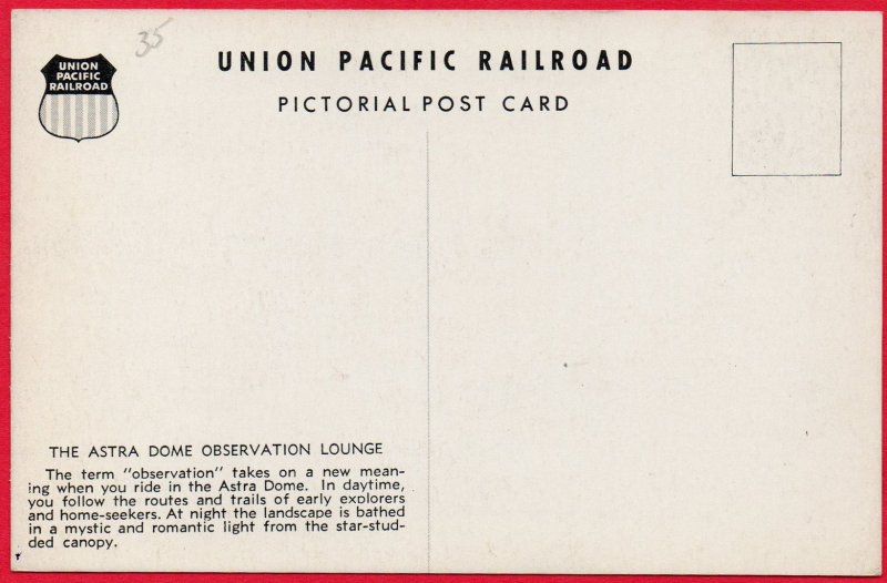 12714 Astra Dome Observation Lounge, Union Pacific Railroad Pictorial