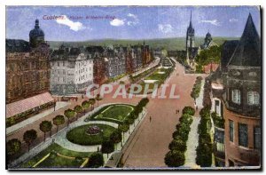 Old Postcard Koblenz Kaiser Wilhelm Ring