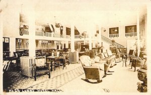 '21, RPPC, Real Photo,Lobby Hotel Hall, Klamath Falls, OR, Old Post Card