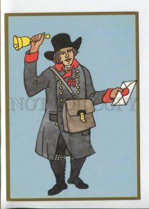 441751 Germany 1990 year postal history Hamburg postman postcard