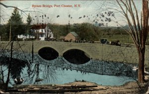 Port Chester New York NY Byram Bridge c1910 Vintage Postcard