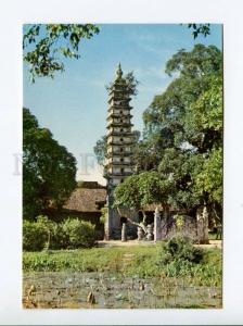 271722 VIETNAM Chua Thap towering pagoda at Nam Dinh old photo postcard