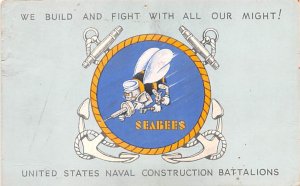 United States Naval Construction Battalions Postcard