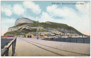GIBRALTAR, 1900-1910´s; Rock From Commercial Mole