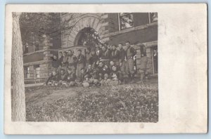 Rapid City South Dakota SD Postcard RPPC Photo High School Football Team 1911