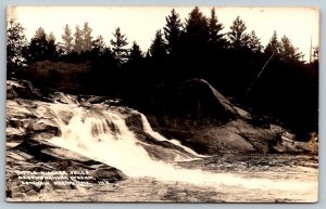 RPPC   Katahdin  Maine  Little Niagara Falls  Photo  Postcard  c1950