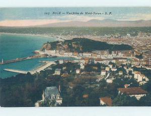 Old Postcard AERIAL VIEW OF TOWN Nice France F5524