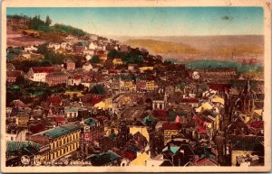 Belgium Liege Remparts et Panorama Vintage Postcard C021