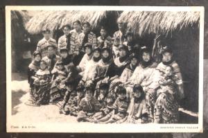 Mint USA RPPC Real Picture Postcard Native American Seminole Indian Village