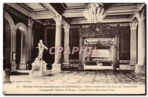 Old Postcard Museum of Monaco Oceanographic Central Hall Ground Floor