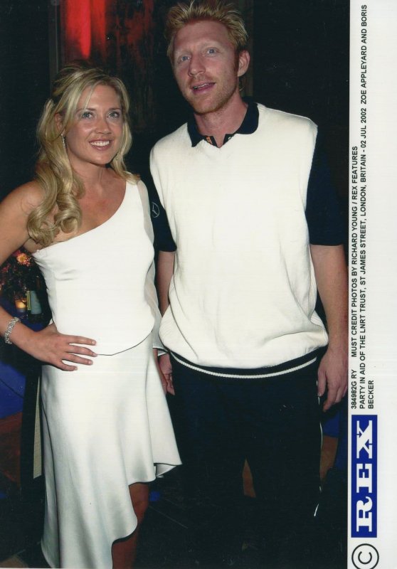 Boris Becker LNRT Trust 2002 London Zoe Appleyard Tennis Press Photo