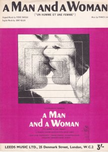 A Man And A Woman 1960s Sheet Music