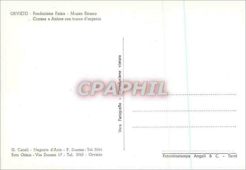 Postcard Modern Orvieto Fondazione Museo Etrusco Faina