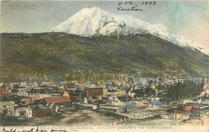 C-1910 Mount Dewey Skagway Alaska hand colored Postcard 7184