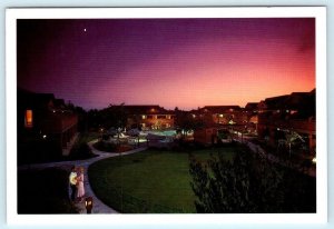 SANTA CRUZ, California CA ~ Roadside SEACLIFF INN at Night 1993 ~ 4x6 Postcard