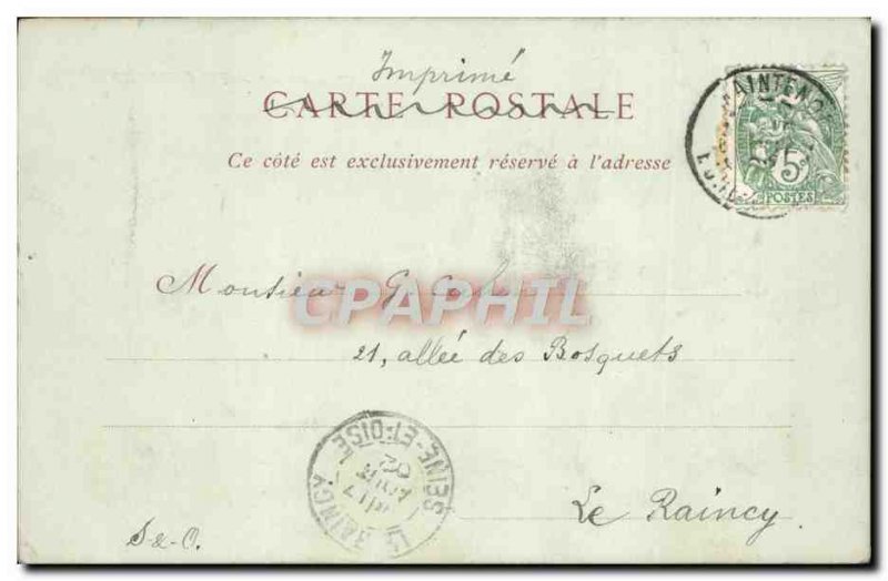 Old Postcard Chateau de Maintenon Facade Meridionale