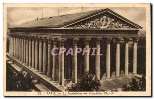 Old Postcard Paris La Madeleine