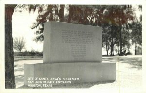 Houston Texas Santa Ana's Battlegrounds1940s RPPC Photo Postcard 20-11369