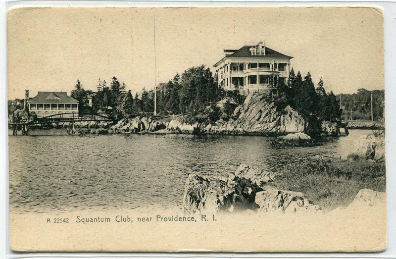 Squantum Club Providence Rhode Island 1907c postcard