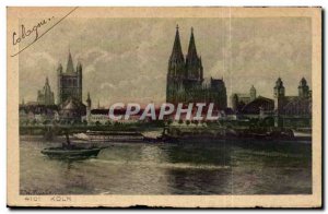 Germany - Deutschland - Koeln - Cologne - boat - Old Postcard