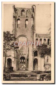 Postcard Old Abbey Church ND De Jumieges view from the choir