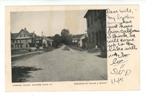 VT - Saxtons River. Academy Avenue