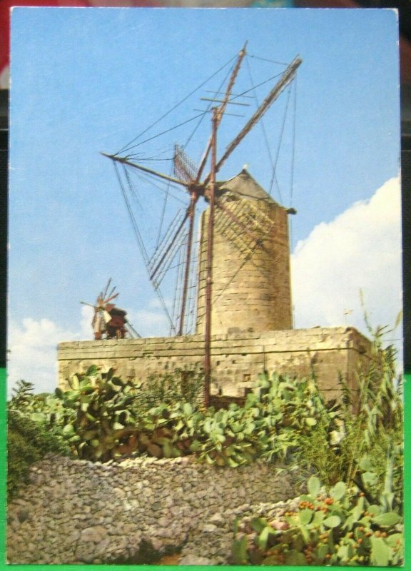 Malta Xaghra Gozo Old Windmill - unposted