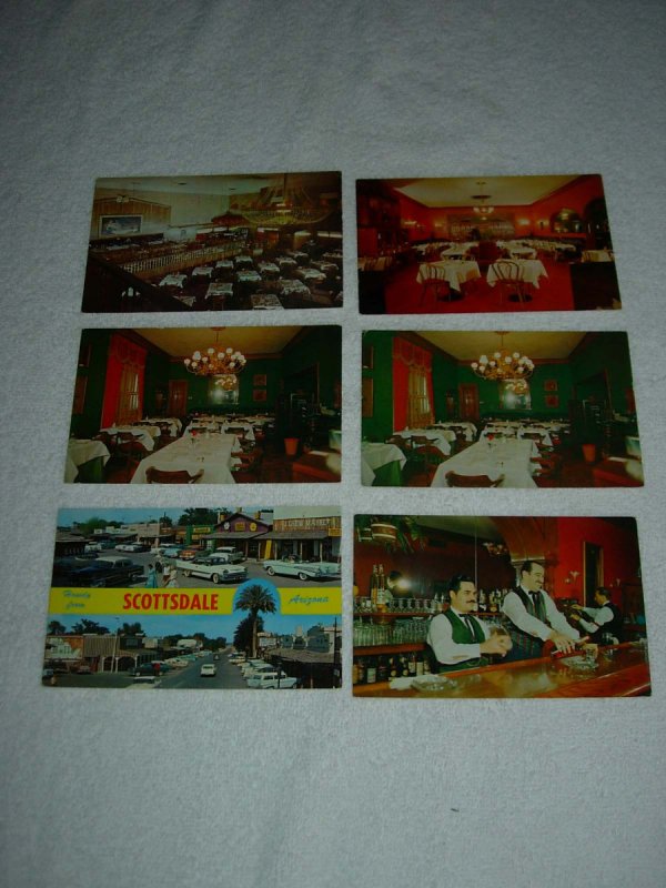 Scottsdale AZ - Lot Of 6 Great Vintage Postcards - x0601