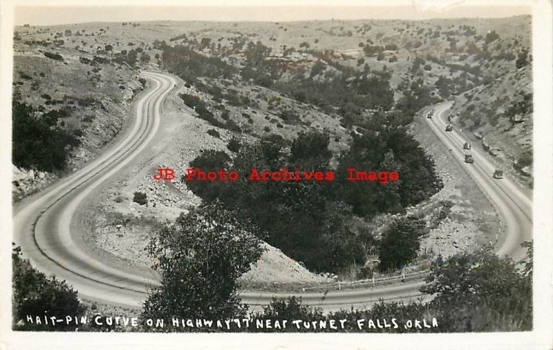 5 Real Photo Postcards, Turner Falls, Oklahoma, RPPC, Various Views