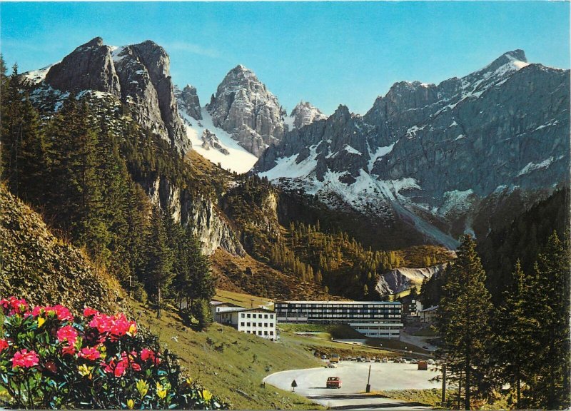 Postcard Austria Tirol Axamer Lizum Sporthotel Olympia  mit Kalkkolgen