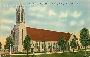 NE, Boys Town, Nebraska, Dowd Memorial Chapel, Tichnor No. 72232