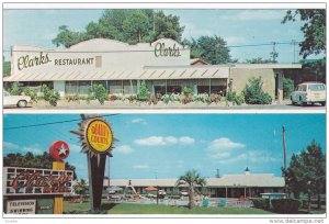 2-Views. Quality Courts Motel Clark's And Restaurant, Swimming Pool, SANTEE, ...