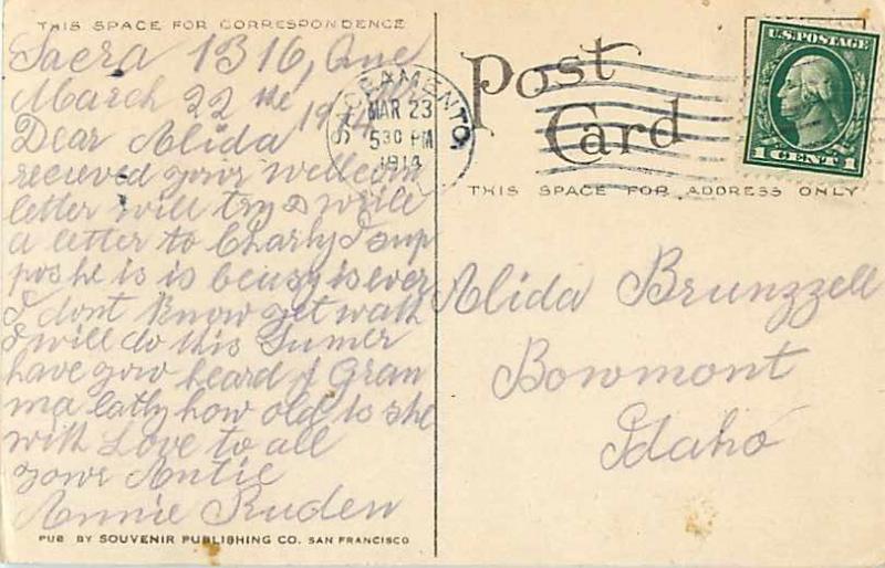 You Auto Be with Me in California Old Auto 1914 D/B