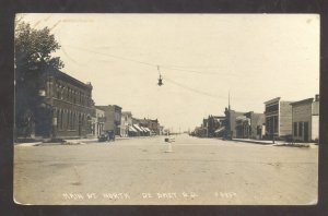 RPPC DE SMET SOUTH DAKOTA SD DOWNTOWN MAIN STREET SCENE REAL PHOTO POSTCARD