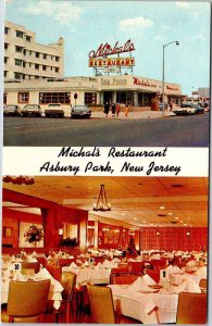 Postcard RESTAURANT SCENE Asbury Park New Jersey NJ AL4243