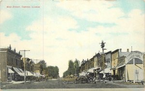 Postcard Illinois Tampico Main Street C-1910 23-6667